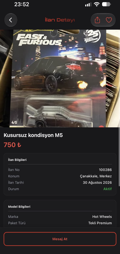 Model Pazarım — Mobil Uygulama — 4