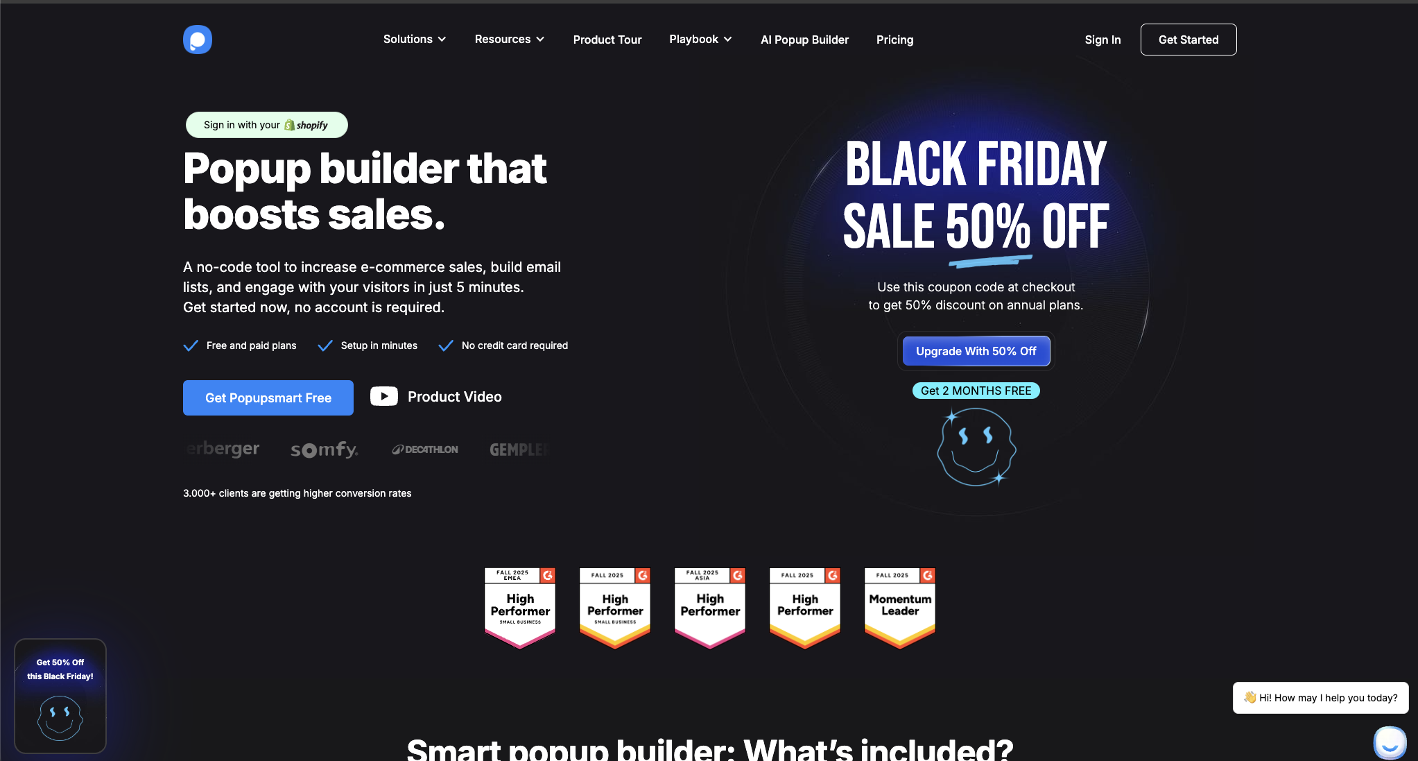 Popupsmart Landing & Kimlik Doğrulama screenshot 2