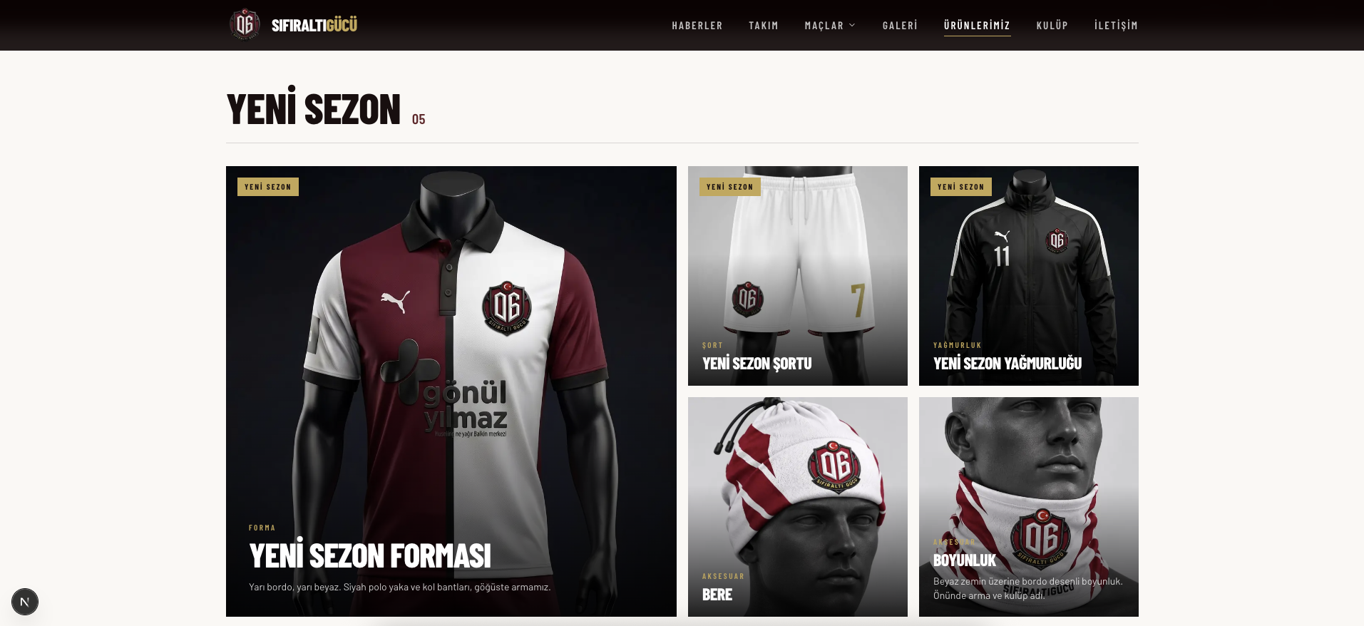 Sıfıraltı Gücü — Futbol Kulübü Web Sitesi — 4