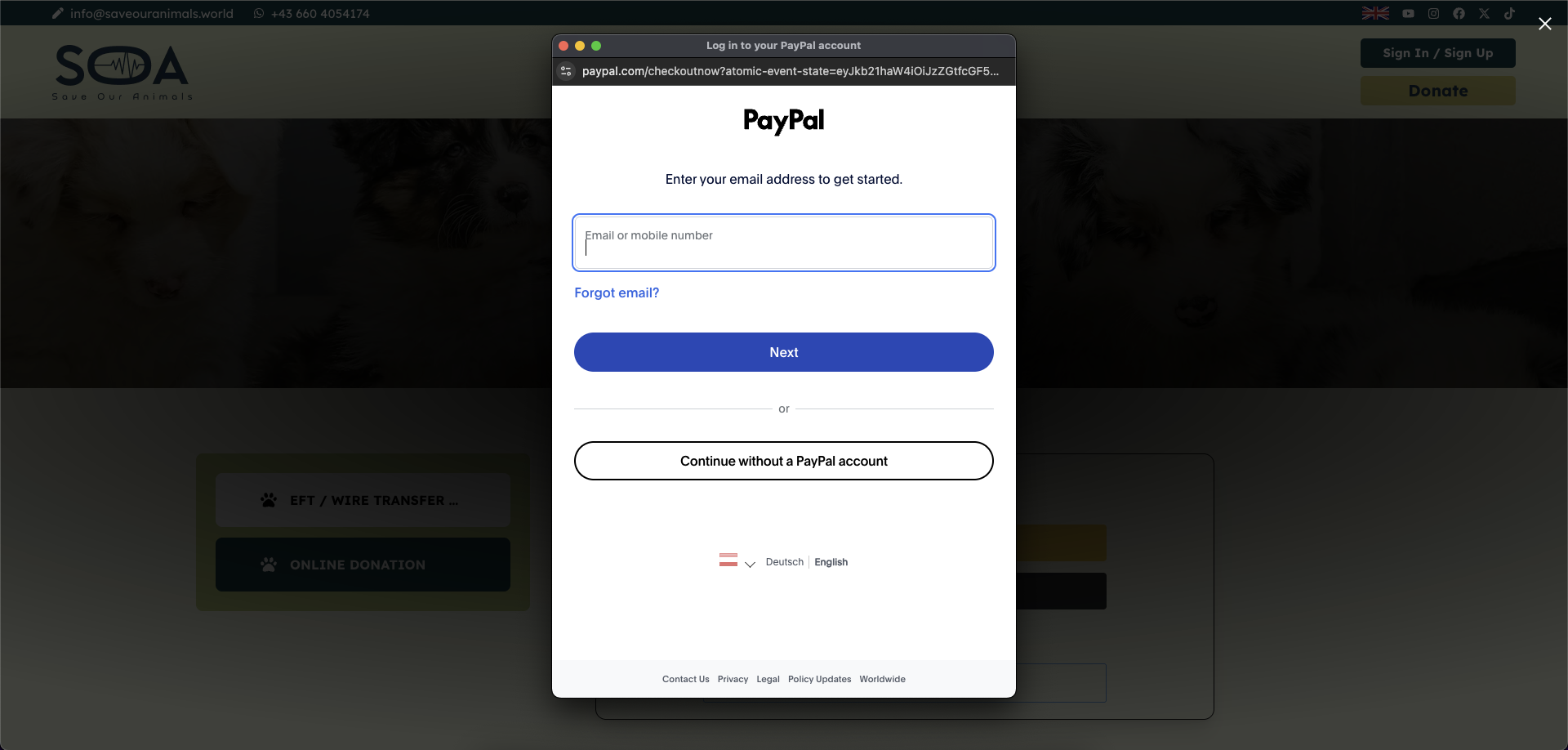 SOA - Save Our Animals Platformu screenshot 3