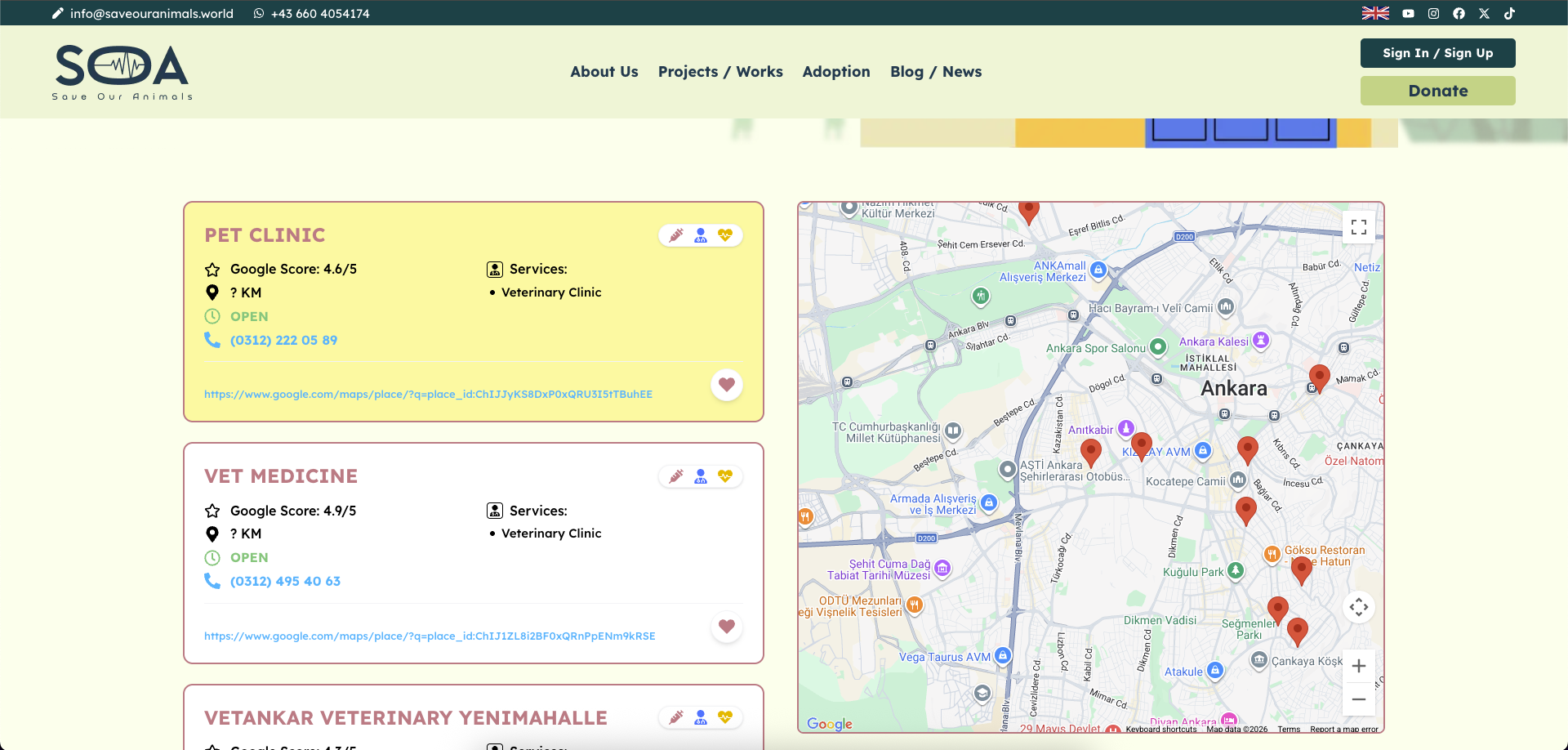 SOA - Save Our Animals Platformu screenshot 5