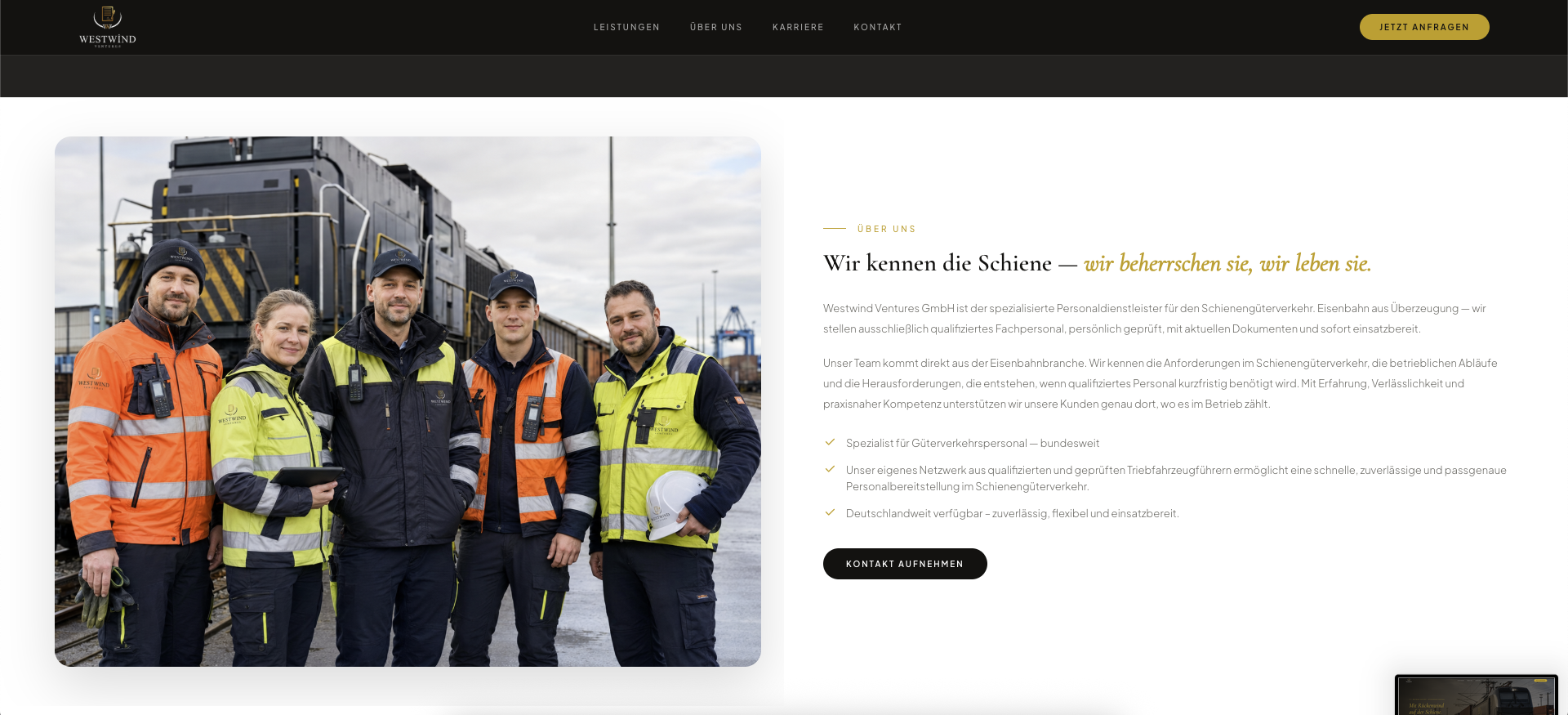 Westwind Ventures — Demiryolu Operasyonları — 2